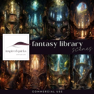 Fantasy bibliotheek digitale papers, INSTANT DOWNLOAD, boekenliefhebber jpg 300 dpi, Letter-formaat grunge, afdrukbare magische junk Journal, vintage boeken