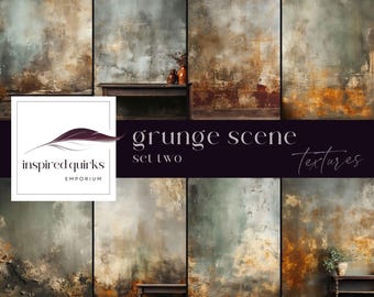 Vintage Room Scene Studio Backdrop, Grunge Digital Background, Urban Overlay, Photoshop Texture, Abandoned Illustration, Rustic Junk Journal