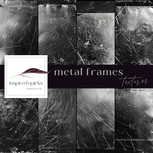 Zerkratzte polierte Metall Texturen, industrielle Kulisse, digitaler Download, Metallplatte Textur, rustikale Grunge Rahmen, alte Stahl Hintergrund