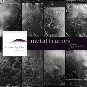 Scratched Polished Metal Textures, Industrial Backdrop, Digital Download, Metallic Plate Texture, Rustic Grunge Frame, Old Steel Background