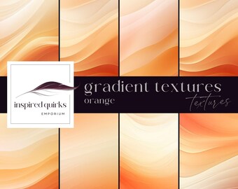 Orange Farbverlauf Overlays Photoshop, heller digitaler Download, Junk Journal Hintergrund, Ombre Aquarell Textur, bunte Scrapbooking Seite