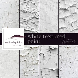 Paint Textures, industrielle Kulisse, digitaler Download, weiß gestrichene Wand Hintergrund, rustikale Grunge Papiere, Vintage Cracke Paint Texturen