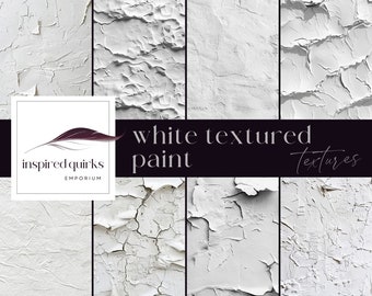 Paint Textures, Industrial Backdrop, Digital Download, White Painted Wall Background, Rustic Grunge Papers, Vintage Cracke Paint Textures