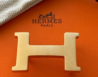 vintage Ceinture Hermes 24 mm en or brossé Constance H Boucle Schnalle Fibbia Hebilla Cinturon Cintura Gürtel Cinta Ceinture