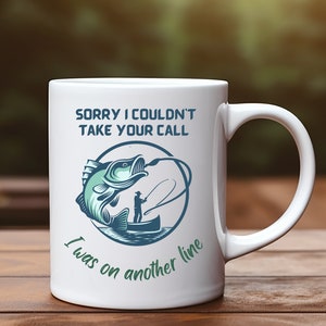 Fishing mug, Fisherman Coffee cup, funny fishing coffee mug, Dad, Son, Keen Angler,