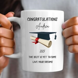 Personalized Graduate Mug Masters Degree Gift, Graduation Gift For Her Him, Mastered It 2025 Mug, Graduation 2025 Master&#39;s Degree Cup,