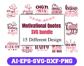 Inspirational Svg Bundle, Motivational Svg Bundle, Inspirational Quotes Svg, Self Love Svg, Kind Svg, Faith Svg, You Matter Svg,Svg Cut File
