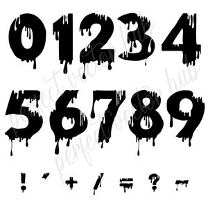 Dripping Font Svg, Dripping Alphabet Font, Svg File for Cricut ...