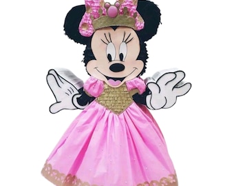 Minnie Mouse Princess Piñata | Pink & White Disney Party Decor