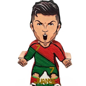 PINATA FUTBOL RONALDO 24 inch / Piñata para fiesta de cumpleaños / voetballers / Cristiano Ronaldo / Decoración para fiesta