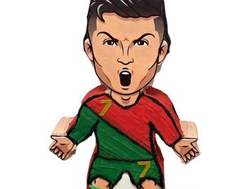 PINATA FUTBOL RONALDO 24 inches / Piñata para fiesta de cumpleaños / football players / Cristiano Ronaldo / Decoración para fiesta