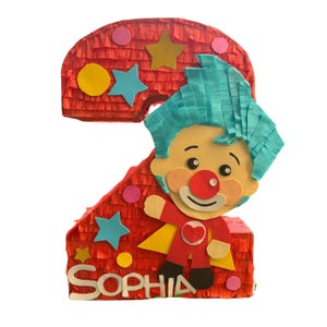 Piñata de payaso Plin Plin numero 2