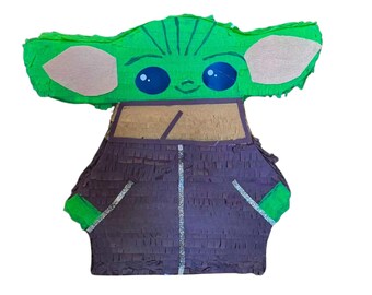 Mini Pinhata do Yoda | Decoração para Festa Star Wars (Vários Tamanhos)