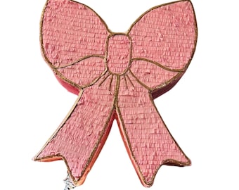 Piñata Lazo Rosa Delicado | Rosa Romântico | Decoração Elegante | Varios Tamaños
