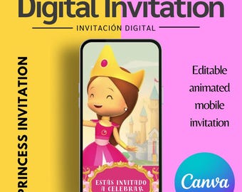 Invitación pequeños héroes / Invitación digital editable en Canva / Invitación de cumpleaños
