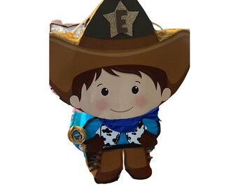 iñata Pequeno Vaquero | Café e Azul | Festa do Velho Oeste | Varios Tamaños