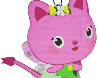 Kitty Fairy Pinata - Gabby's Dollhouse Inspired - [24/30] Inch (Choose Size)