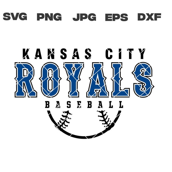 Royals svg, Baseball svg, Kansas City-Royals svg, png, jpg, eps, dxf files for Cricut, Instant Download, Silhouette