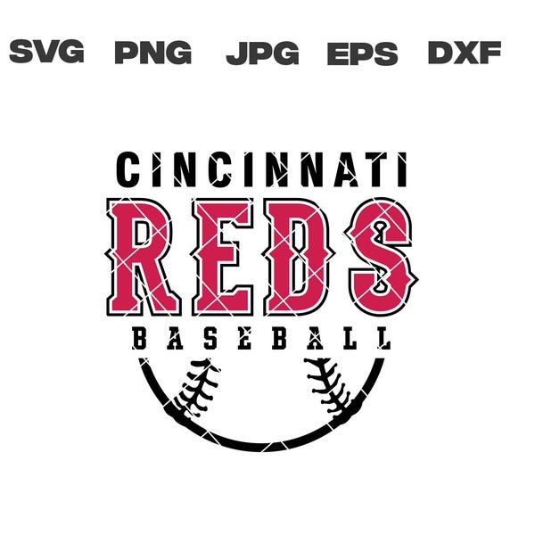 Reds svg, Baseball svg, Cincinnati-Reds svg, png, jpg, eps, dxf files for Cricut, Instant Download, Silhouette