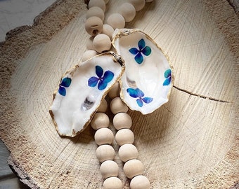 Seashell Jewellery Box - Blue Hydrangea