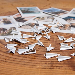 Flugzeuge für die Decowoodmap-Weltkarte, Flugzeug-Pinnnadeln, Metallflugzeuge, Weltkartenzubehör, Pins für Polaroid, Reiseflugzeuge