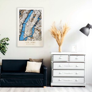 Mappa in legno delle Città, Cartina geografica 3D delle città, Mappa di New York City, Quadro in legno da arredamento, Regalo per casa nuova