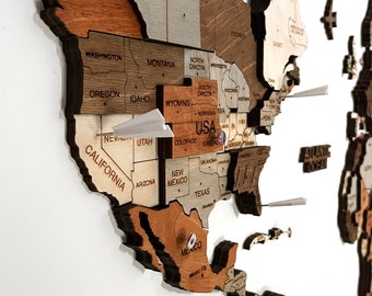 Airplanes for the Decowoodmap World Map, Plane Push Pins, Metal Airplanes, World Map Accessories, Pins for Polaroid, Travel Planes