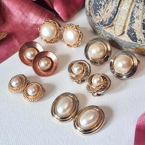 Boucles d'oreilles vintage boules argentées années 70 - Boutique Vintage