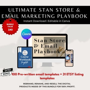 Done for you Digital Marketing Guide Bundle Private Label Rights PLR DFY Freebie/Lead Magnet Master Resell Rights Stan Store Email Marketing