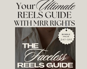 Faceless Reels Guide: Instagram Marketing eBook with MRR (Canva Template)