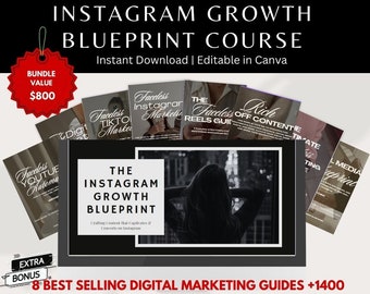 Instagram Growth Blueprint Course Master Resell Rights & Private Label Rights Instagram Growth Guide PLR MRR DFY Faceless digital marketing