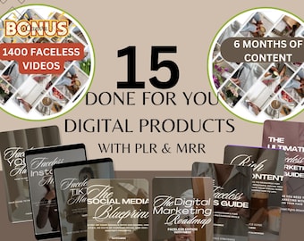 The Complete Guide To Faceless Digital Marketing Ebook with PLR and MRR, Learn and Resell Done-For-You Faceless Marketing Course