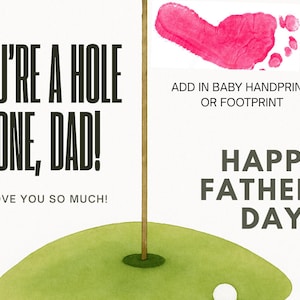 Melhor pai por Par Golf Dia dos Pais Pegada de bebê Artes e artesanato Lembrança presente para novo pai do bebê, presente de Dia dos Pais dos filhos para o pai