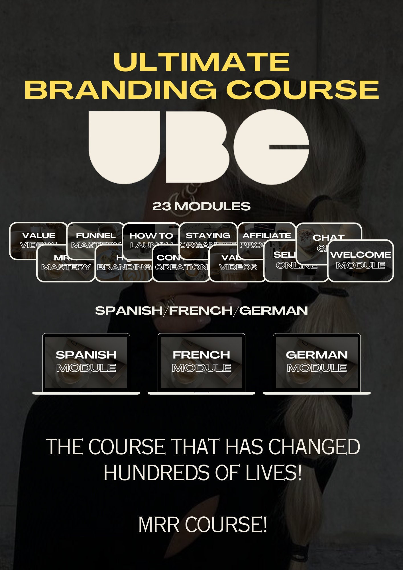UBC Ultimate Branding Course Sneak Peak Digital Product Faceless Digital Marketing UBC deutsch 3 Monthly Payment Plan MRR Resell right