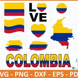 Colombia country flag Svg,Png,Dxf,Eps,Pdf cut file,Colombia Clipart,Colombia Files for Cricut,Colombia Cut Files For Canva,tumblers,cups