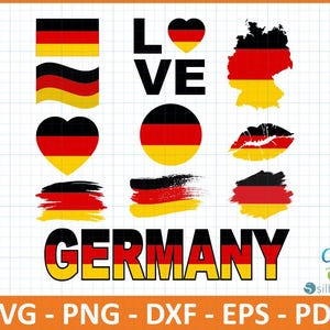 Germany country flag Svg,Png,Dxf,Eps,Pdf cut file,Germany Clipart,Germany Files for Cricut,Germany Cut Files For Canva,tumblers,cups,totes