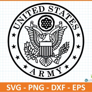 United States Army Seal Logo,SvG,PnG,DxF,EpS file,Instant download,Digital download for creators,Ready for Cricut,Silhouette,Military Sign