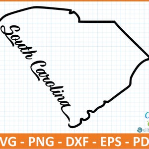 Estado da Carolina do Sul SvG,PnG,DxF,EpS,Arquivo PDF,Pronto para Canva,Cricut,Silhouette,Esboço do mapa da Carolina do Sul,Tipografia retrô,Svg patriótico