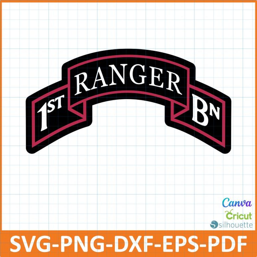 US Army 1st Ranger Battalion Patch With Digital Design.perfect for ...