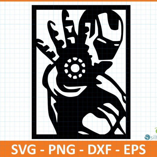 Iron man Sign,Svg,Png,Dxf,Archivo Eps para Cnc,Plasma,Máquina láser,Descarga instantánea para cricut,Descarga digital para creadores,Signo 2D,Marvel ico