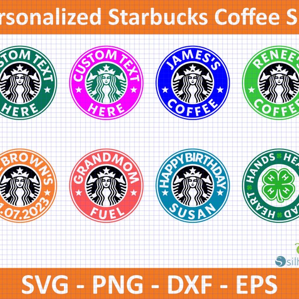 Custom Personalized Starbucks Coffee Sign Logo Design,SvG,PnG,DxF,EpS,Digital item creators,Ready for Cricut Silhouette,tshirt,sweatshirt