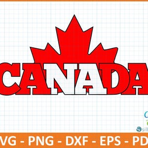 Canada country flag Svg, Png,Dxf,Eps,Pdf cut file, Canadian Svg, Canada Clipart, Canada Files for Cricut,Silhouette,canva,Victoria Day svg