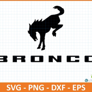 Ícone de logotipo de placa de carro Ford Bronco SvG,PnG,DxF,EpS, arquivo, download instantâneo, download digital para criadores, pronto para Cricut, ícone para camiseta, caneca, presente