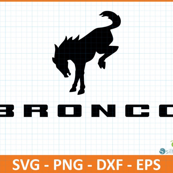 Ford Bronco car sign logo icon SvG,PnG,DxF,EpS file,Instant download,Digital download for creators,Ready for Cricut,Icon for tshirt,mug,gift