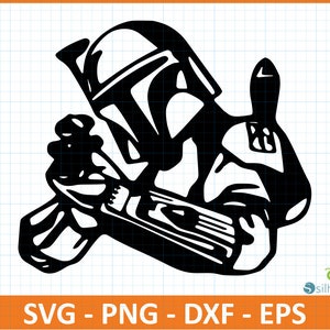 Boba Fett star wars sign,Svg,Png,Dxf,Eps file for Cnc,Plasma,Laser machine,Instant download for cricut,Digital download for creators,2D Sign