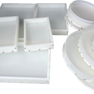 Rectangle HDPE re-usable Mold For Epoxy Resin Molds  - Simple