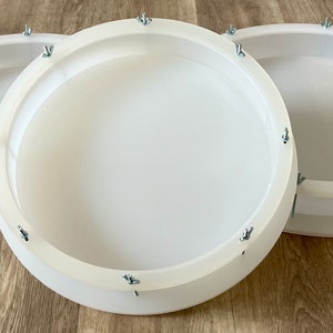 Diameter HDPE Reusable Epoxy Clock/ Round Mould/ No Silikonform