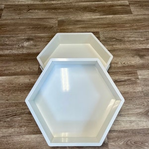 Hexagon HDPE Reusable Epoxy Clock/ Mould/ No Silikonform