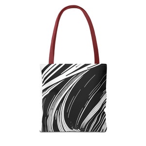 Ocean Waves Swirling Tote Bag - Carry Coastal Charm with Every Step image 9