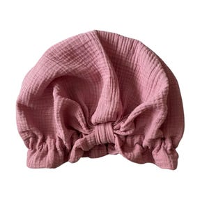 Sleep Cap Soft Sleeping Bonnet Made of Certified Cotton Muslin Cap the best Hair care in the night